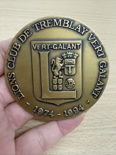 Médaille lions club - lions, de