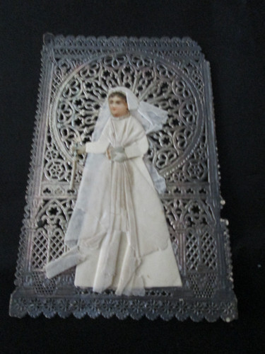 Image pieuse canivet ancienne