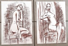 Dessins : 2 nus féminins