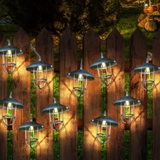 Lampe Solaire Guirlande Lumineuse D'Extérieur 10x LED Lanterne Jardin Balcon