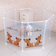 Parc pour animaux de compagnie de 27 pouces de haut, clôture de cour pliable