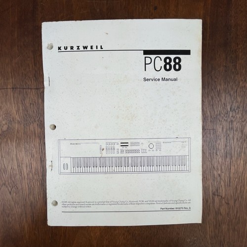 Vintage kurzweil service - kurzweil, pc-88