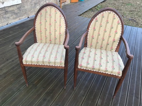 Paire fauteuils anciens - de,