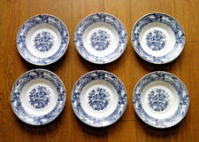 Lot de 6 assiettes creuses Rivanel en porcelaine de verre