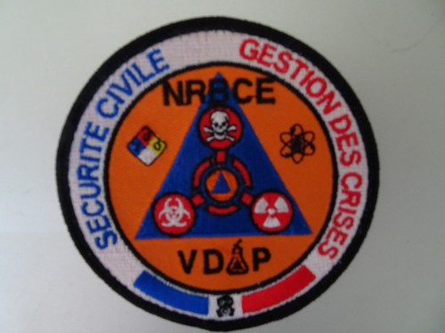 écusson pompier nrbce vdip - écusson, /