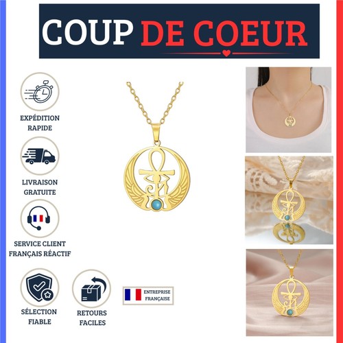 Collier ankh œil horus isis - collier,