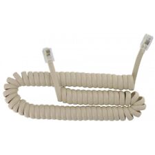 2m Beige Cordon cable spirale 4 contact RJ9 pour combiné téléphone extensible(A3