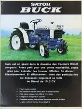 tracteur Satoh Buck prospectus brochure tractor traktor propekt
