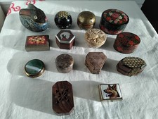 LOT DE 14 BOITES A PILULES OU