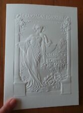 RARE MENU - CHAMPAGNE CUVEE SPECIALE LOUISE POMMERY