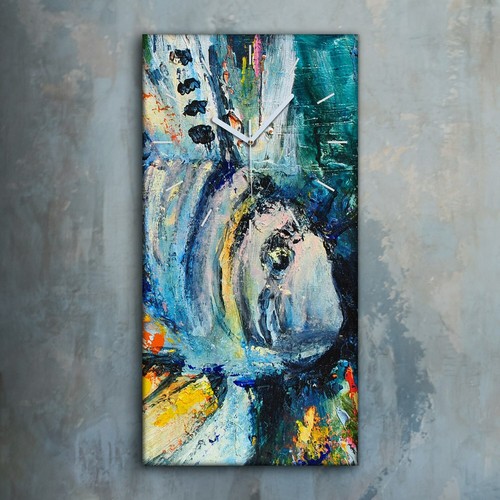 Horloge décorative sur - , toile