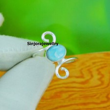 Bague cadeau Larimar pierre