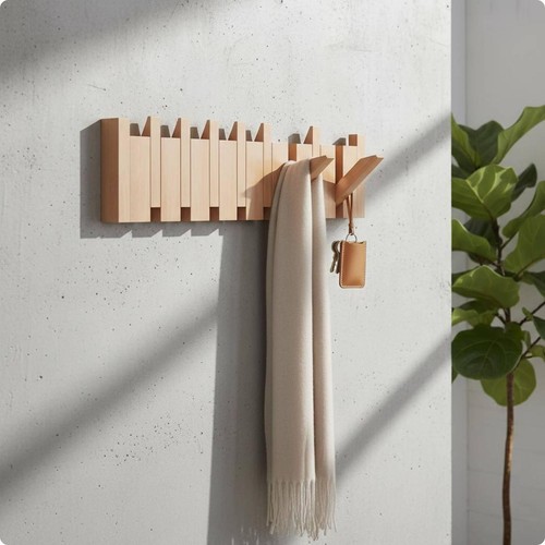 Porte manteau mural bois en - porte-manteau,