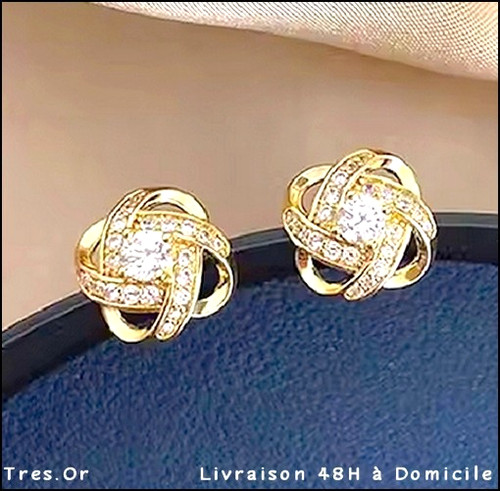Boucles oreille dorées à - d'oreille,