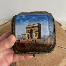 Ancien coffret Bijoux Reliquaire Arc de Triomphe Place de l'Etoile Paris 1900