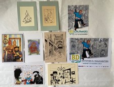 Lot Cartes & CP TINTIN