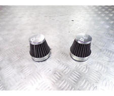 2 FILTRES A AIR CONIQUE CORNET CHROME Ø60mm