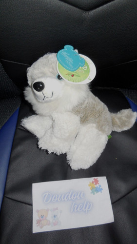 Doudou peluche chien - doudou, husky