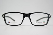 Lunettes TAG HEUER TH 7601 Noire Argentée Carrée Monture De Lunettes Neuve