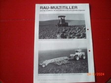 ANCIENNE   BROCHURE   PUBLICITAIRE   RAU  MULTI TILLER