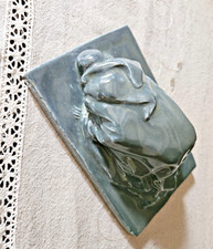 PAUL MOREAU VAUTHIER SCULPTURE CERAMIQUE SUJET EN MEDITATION  A IDENTIFIER