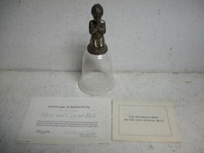 FRANKLIN MINT 1977 Silver & Crystal Bell