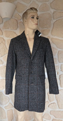 Manteau gris slim - , avec