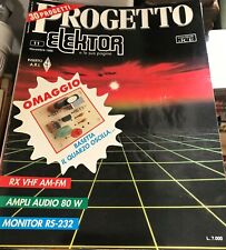 PROGETTO ELEKTOR 11/89:  Rx vhf am, ampli audio 80W, monitor rs-232