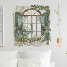 Autocollant mural floral pour