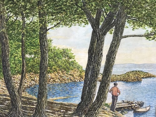 1963 marine painting - 1963, landscape