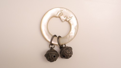 Ancien hochet rattle grelots - hochet,