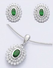 Dolly-Bijoux Parure Rhodié