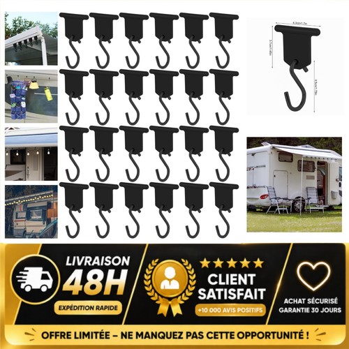 Crochets auvent camping car - crochets,