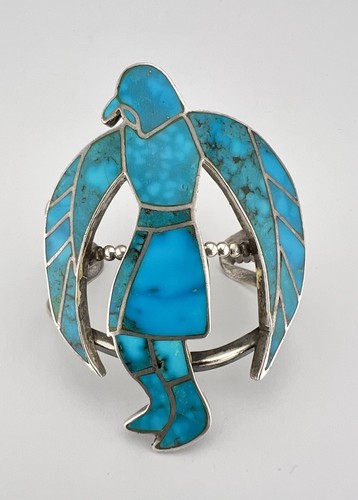 Huge rare zuni coin silver - huge,
