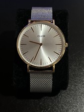 Montre CLUSE en argent et or -