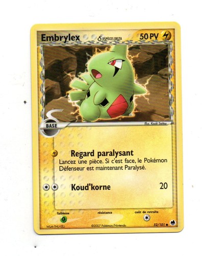 Pokémon 101 embrylex - 52/101,