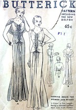 1930s Vintage Couture Motif