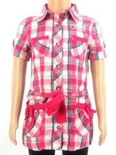 Robe Chemise D'Été O'Neill Booma Rose À Carreaux Avec Col Et Poche