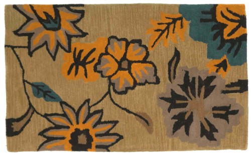 Tapis laine fleur - en,