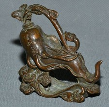 Antique Chinese Bronze Ginseng