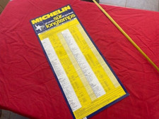 TABLEAU DE GONFLAGE GARAGE MICHELIN D,EPOQUE AUTOMOBILIA VINTAGE