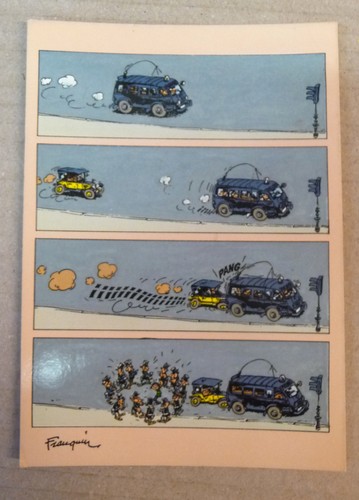 Carte postale gaston lagaffe - postale,