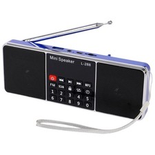  Portable Rechargeable StéRéO L-288 FM Radio Haut-Parleur LCD Support D'éCr8821