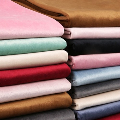 écrasé tissu velours - 1m, uni