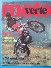MAGAZINE MOTO VERTE N°6 OCTOBRE 1974 AVEC POSTER