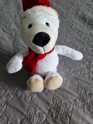 Peluche doudou ours blanc - ours,