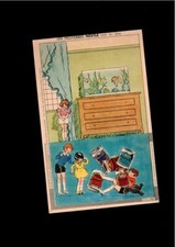 Découpage publicitaire Lait concentré Nestlé Les proverbes qui trop embrasse