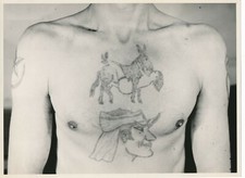 tatoo tatouage v. 1950 anonyme photo photographie collection E. Brachet Limoges