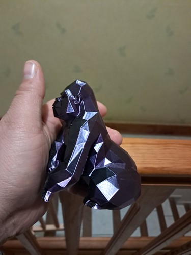 Gorille low poly géométrique - gorille,