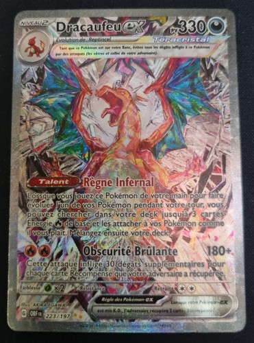 Carte pokemon dracaufeu - carte, ex